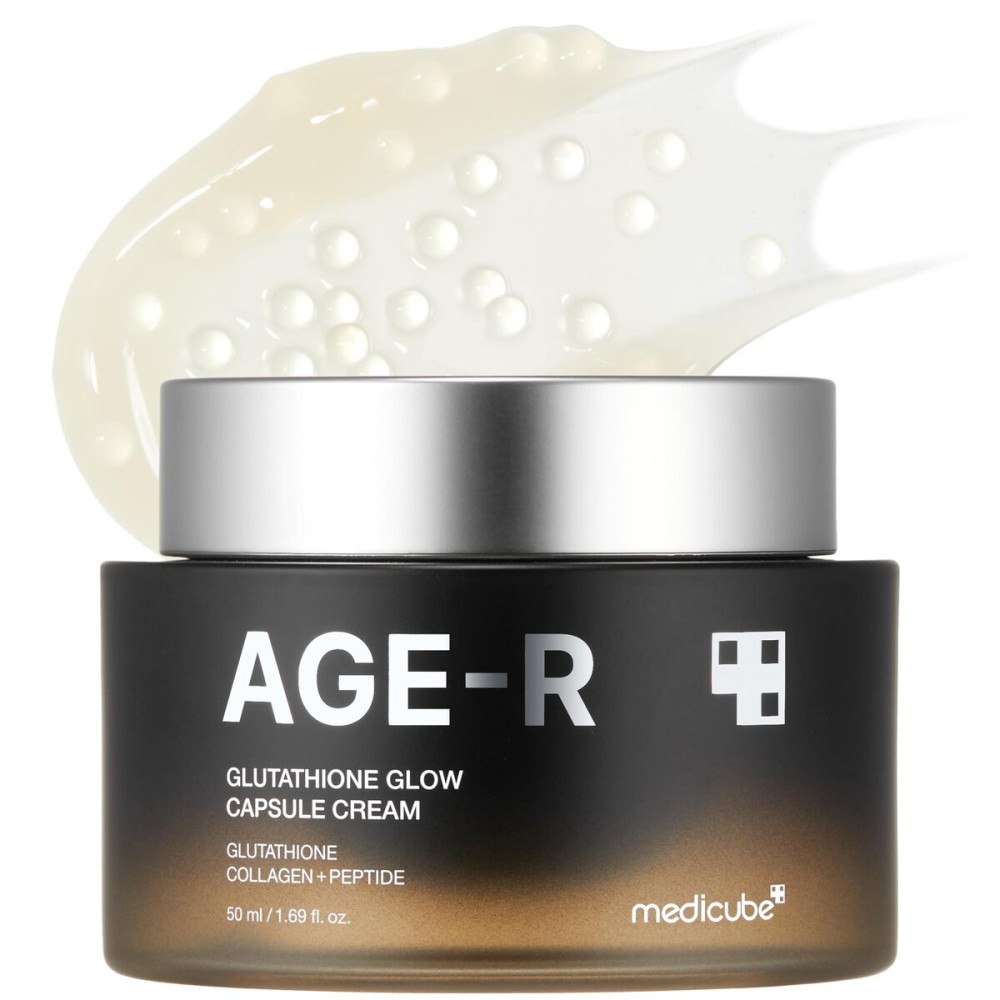 medicube AGE-R Glutathione Glow Capsule Facial Cream - Instant Lifting Moisturizer - Collagen Peptide For Hydrating Glow - Improve Blemishes, Uneven Skin Tone - Korean Skin Care 1.69 fl.oz medicube AGE-R Glutathione Glow Capsule Facial Cream - Instant Lifting Moisturizer - Collagen Peptide For Hydrating Glow - Improve Blemishes, Uneven Skin Tone - Korean Skin Care 1.69 fl.oz