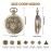 Banloga D&D Dice Set,7PCS Metal Dice for Dungeons and Dragons,Mini Dice Set with Pocket Watch Case,Role Playing Board Games Accessories (Dragon, Bronze)