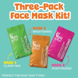 BeYoutiful Hydrating Face Mask Spa Set For Kids and Teens, Skin Care Facial Mask Set for All Skin Types and Ages, Boy and Girls, 3 Masks per Box BeYoutiful Hydrating Face Mask Spa Set For Kids and Teens, Skin Care Facial Mask Set for All Skin Types and Ages, Boy and Girls, 3 Masks per Box