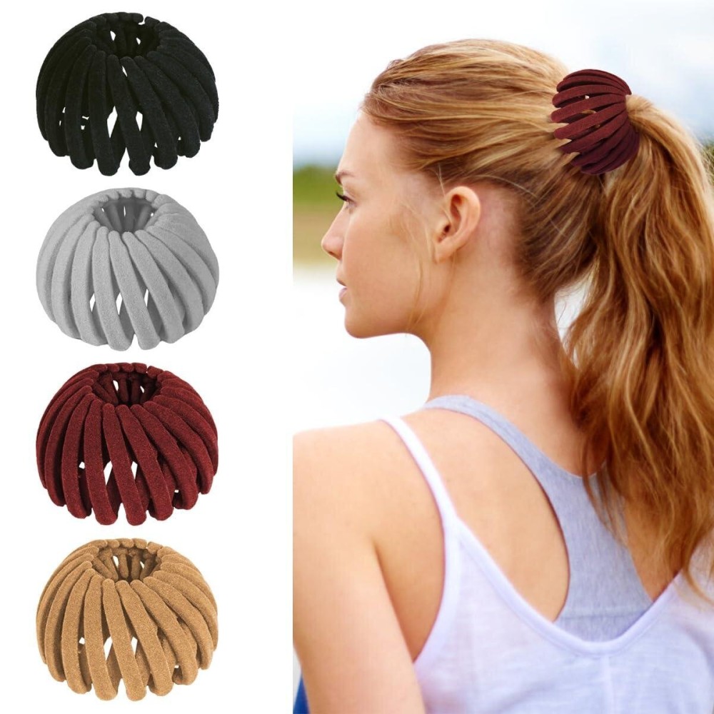 Bird Nest Magic Hair Clip - Expandable Hair Bun Maker Hair Accessories for Women Ponytail Holder Hair Bun Clip for Thin Thick Fine Curly Hair, Plastic Hair Barrettes Hair Scrunchies Bird Nest Magic Hair Clip - Expandable Hair Bun Maker Hair Accessories for Women Ponytail Holder Hair Bun Clip for Thin Thick Fine Curly Hair, Plastic Hair Barrettes Hair Scrunchies