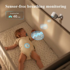 Sense-U AI Battery Baby Camera Monitor with Sensor-Free Sleep Breathing Movement Detection, Smart Security Wireless Outdoor Video Camera, Indoor Home Cam, No Monthly Fee, Peace of Mind for Parents Sense-U AI Battery Baby Camera Monitor with Sensor-Free Sleep Breathing Movement Detection, Smart Security Wireless Outdoor Video Camera, Indoor Home Cam, No Monthly Fee, Peace of Mind for Parents