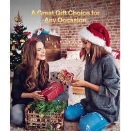 ELISHINE Light Based Face-Neck-Massager - 7 Color Portable Facial Massager for Skin Care, Rose Gold