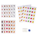 GRACIAS Mahjong Block Set, 50 Plastic Tiles (1.18) with DIY Stickers, Portable Mahjong Set with A Carry Bag, Mahjong Tile Game