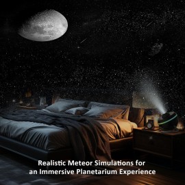 Ainael Galaxy Projector, Star Projector Planetarium Night Light Lamp Ceiling Space Starry Sky Projector with Light Strip Meteor and Galaxy Projector for Kids Bedroom Birthday Christmas Gift (Black) Ainael Galaxy Projector, Star Projector Planetarium Night Light Lamp Ceiling Space Starry Sky Projector with Light Strip Meteor and Galaxy Projector for Kids Bedroom Birthday Christmas Gift (Black)