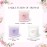 CHILLFLAME Scented Candles, Scented Candle Gift Set for Stress Relief, 3 Votive Candles for Women and Men, Birthday Candle Gifts for Women, Christmas Candles for Women (Pink + Purple + White, 7 oz)
