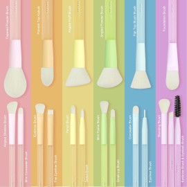 LULUCOLORS 18-Pcs Makeup Brush Set for Beginners - Travel-Friendly with Soft Arthritis-Friendly Handles & Non-Shedding Bristles | Includes Storage Bag, Eyeshadow Brushes & Sponges (Multi-Color) LULUCOLORS 18-Pcs Makeup Brush Set for Beginners - Travel-Friendly with Soft Arthritis-Friendly Handles & Non-Shedding Bristles | Includes Storage Bag, Eyeshadow Brushes & Sponges (Multi-Color)