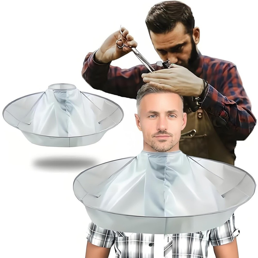 Waterproof Haircut Cape Umbrella, Portable Hair Clippings Catcher for Adults Kids, Reusable Hairdressing Cloak with Anti-Static Nylon (Easy Storage, Salon & DIY Home Use) Waterproof Haircut Cape Umbrella, Portable Hair Clippings Catcher for Adults Kids, Reusable Hairdressing Cloak with Anti-Static Nylon (Easy Storage, Salon & DIY Home Use)