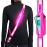 Ylzzrs Reflective Sash Gear for Walking at Night,LED Reflective Belt Safety Lights,Lights for Night Dog Walking,High Visibility Type-C Rechargeable with Phone Holder for Men Women(Pink)