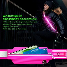 Ylzzrs Reflective Sash Gear for Walking at Night,LED Reflective Belt Safety Lights,Lights for Night Dog Walking,High Visibility Type-C Rechargeable with Phone Holder for Men Women(Pink) Ylzzrs Reflective Sash Gear for Walking at Night,LED Reflective Belt Safety Lights,Lights for Night Dog Walking,High Visibility Type-C Rechargeable with Phone Holder for Men Women(Pink)