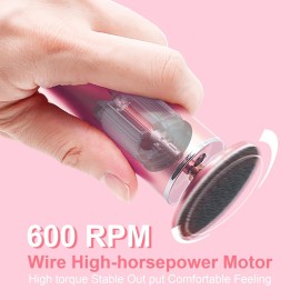 HayZBao Electric Foot File - Callus Remover for Feet,Professional Pedicure Tool for Dead Skin and Calluses,Adjustable Speed Foot File with 60 Pcs Sandpaper Discs - Pink HayZBao Electric Foot File - Callus Remover for Feet,Professional Pedicure Tool for Dead Skin and Calluses,Adjustable Speed Foot File with 60 Pcs Sandpaper Discs - Pink