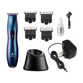 Andis 560974 Limited Edition Slimline Pro Cord/Cordless Beard Trimmer, Lithium Ion T-Blade Trimmer, Close Cutting T-Blade Zero Gapped, Galaxy