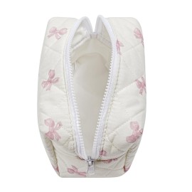 HHQQWZ Makeup Bag Travel Cosmetic Bag for Women Girls, Zipper Make Up Pouch, Floral Flowers Toiletry Organizer Makeup, Portable Storage Bag, Cosmetic Travel Cloth Bag (Pink Bow Tie) HHQQWZ Makeup Bag Travel Cosmetic Bag for Women Girls, Zipper Make Up Pouch, Floral Flowers Toiletry Organizer Makeup, Portable Storage Bag, Cosmetic Travel Cloth Bag (Pink Bow Tie)