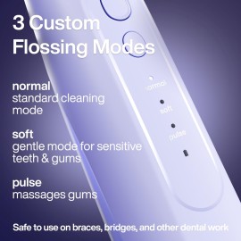 AquaSonic Icon Water Flosser for Teeth - Cordless Rechargeable Oral Irrigator - Waterproof, Portable Dental Cleaning with Jet Tip - Braces Home Travel - Lilac AquaSonic Icon Water Flosser for Teeth - Cordless Rechargeable Oral Irrigator - Waterproof, Portable Dental Cleaning with Jet Tip - Braces Home Travel - Lilac