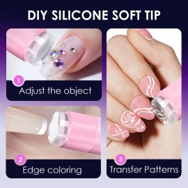 Mini UV Light for Gel Nails, Handheld LED Nail Lamp, Flash Cure Light for Gel x Nails LED Nail Lamp with Stand, Fast Curing, Suitable for Home Manicure and Nail Salon (Pink) Mini UV Light for Gel Nails, Handheld LED Nail Lamp, Flash Cure Light for Gel x Nails LED Nail Lamp with Stand, Fast Curing, Suitable for Home Manicure and Nail Salon (Pink)