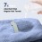 Netcken Extra Large Microfiber Hair Towel for Women,Super Soft Anti Frizz & Quick Dry for Curly Hair,Ultra Absorbent Hair Wrap Towels for Long,Thick,Wet Hair 24x42 Inches (Blue)