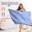 Netcken Extra Large Microfiber Hair Towel for Women,Super Soft Anti Frizz & Quick Dry for Curly Hair,Ultra Absorbent Hair Wrap Towels for Long,Thick,Wet Hair 24x42 Inches (Blue)