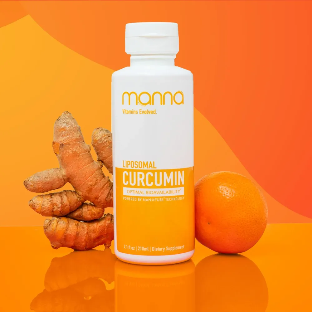 Manna Vitamins Evolved Liposomal Liquid Curcumin for Advanced Absorption Best Turmeric Supplement for Daily Joint & Immune Health Support - Vegan, Non-GMO, 95% Curcuminoids Manna Vitamins Evolved Liposomal Liquid Curcumin for Advanced Absorption Best Turmeric Supplement for Daily Joint & Immune Health Support - Vegan, Non-GMO, 95% Curcuminoids