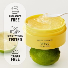 GOODAL Green Tangerine Vitamin C Moisturizing Eye Patch | 5-minute, Hydrating Gel Patch (60 sheets) (2024 Advanced Version) GOODAL Green Tangerine Vitamin C Moisturizing Eye Patch | 5-minute, Hydrating Gel Patch (60 sheets) (2024 Advanced Version)