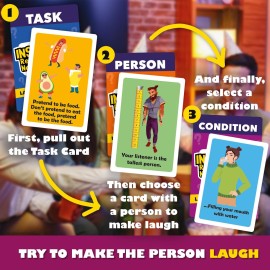 QUOKKA Fun Party Game for Adults - 250 Card Improv Challenge - Hilarious Friens and Family Game Night