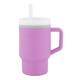 Infantino My 1st Tumbler - Adorable Miniature Tumbler with Leak-Resistant Straw and Toddler-Friendly Handle, Encourages Hydration, Easy to Clean, 9 fl. oz, Lilac