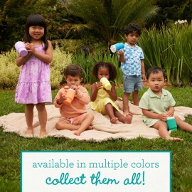 Infantino My 1st Tumbler - Adorable Miniature Tumbler with Leak-Resistant Straw and Toddler-Friendly Handle, Encourages Hydration, Easy to Clean, 9 fl. oz, Lilac