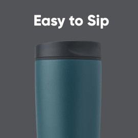 Owala SmoothSip Slider Insulated Stainless Steel Coffee Tumbler, Reusable Iced Coffee Cup, Hot Coffee Travel Mug, BPA Free 20 oz, Grey/Blue (High Dive) Owala SmoothSip Slider Insulated Stainless Steel Coffee Tumbler, Reusable Iced Coffee Cup, Hot Coffee Travel Mug, BPA Free 20 oz, Grey/Blue (High Dive)