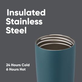 Owala SmoothSip Slider Insulated Stainless Steel Coffee Tumbler, Reusable Iced Coffee Cup, Hot Coffee Travel Mug, BPA Free 20 oz, Grey/Blue (High Dive) Owala SmoothSip Slider Insulated Stainless Steel Coffee Tumbler, Reusable Iced Coffee Cup, Hot Coffee Travel Mug, BPA Free 20 oz, Grey/Blue (High Dive)