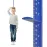 Egoldto Height Measurement for Wall, Children Adult Height Measure Rod, 3D Removable Growth Chart Stick, Wall Mounted Splicing Ruler for Kids Baby Nursery 79 inch (Blue)