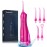 TOVENDOR Electric Water Dental Flosser Teeth Pick, Cordless Flossers Oral Irrigator IPX7 Waterproof 300ML Rechargeable Travel Water Teeth Cleaner with 5 Tips for Home Braces Care Gums Deep Cleaning