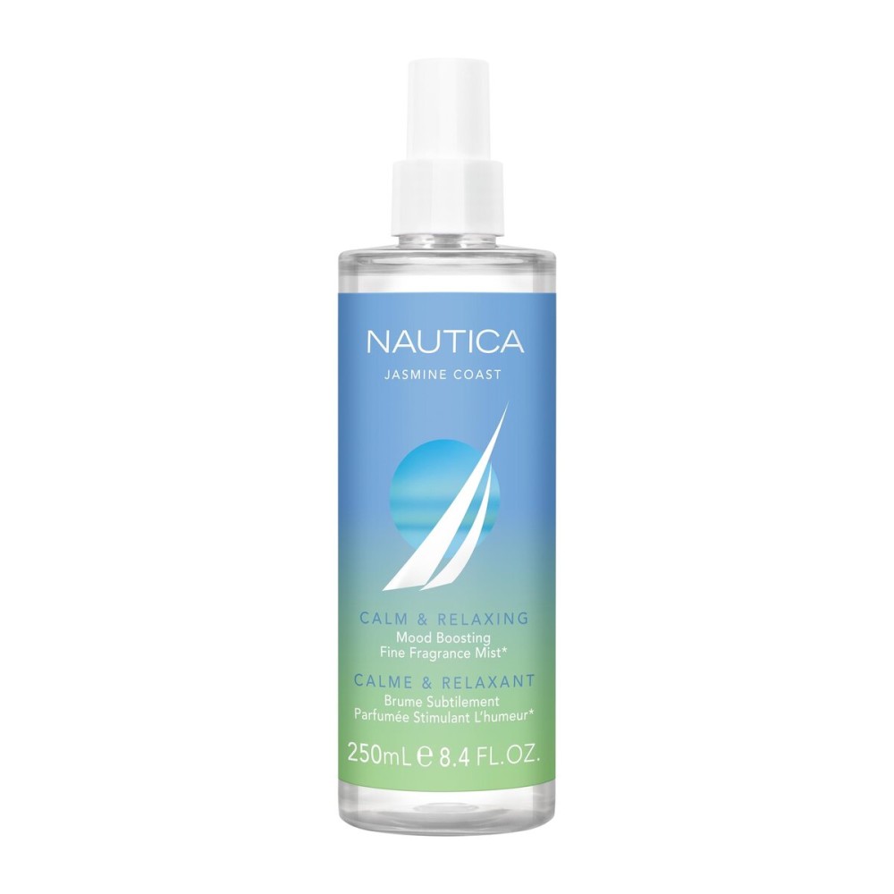 Nautica for Her Jasmine Coast Body Mist, 8.4 Fl Oz (Pack of 1), Notes of Pear, Jasmine, and Musk, Women\'s Fragrance, Long Lasting, Mood-Boosting Fragrance, Vegan Formula