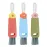 3 Pcs 3 in 1 Cup Lid Cleaning Brush Crevice Cleaning Brush for Bottle Gap 3 in 1 Cleaning Brushes for Tight Spaces Multifunctional Portable Cup Lid Cleaner Home Kitchen Cleaning Tools (Green Blue Red)