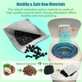 12 Pack Diaper Pail Carbon Filters for Playtex Diaper Genie Complete and Expressions Pail, Charcoal Odor Absorbing Bags for Diaper Genie Diaper Pails with Built-in Odor Controlling Compartment 12 Pack Diaper Pail Carbon Filters for Playtex Diaper Genie Complete and Expressions Pail, Charcoal Odor Absorbing Bags for Diaper Genie Diaper Pails with Built-in Odor Controlling Compartment