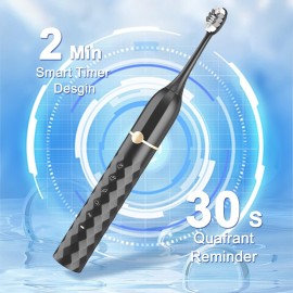 Electric Toothbrush Set, Equipped with 10 Brush Heads and Travel case, IPX8 Waterproof, 2-Minute Timer, 42000 high-Frequency Vibrations, 5 Modes, The First Choice for Gift Giving Electric Toothbrush Set, Equipped with 10 Brush Heads and Travel case, IPX8 Waterproof, 2-Minute Timer, 42000 high-Frequency Vibrations, 5 Modes, The First Choice for Gift Giving