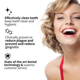 Electric Toothbrush Set, Equipped with 10 Brush Heads and Travel case, IPX8 Waterproof, 2-Minute Timer, 42000 high-Frequency Vibrations, 5 Modes, The First Choice for Gift Giving Electric Toothbrush Set, Equipped with 10 Brush Heads and Travel case, IPX8 Waterproof, 2-Minute Timer, 42000 high-Frequency Vibrations, 5 Modes, The First Choice for Gift Giving