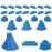 Custom Civilizations for Catan Board Game | Replacement Player Sets | Settlers Pieces | Base Cities Settlements Roads | 3D Printed | (Aztec Base Set)