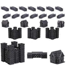 Custom Civilizations for Catan Board Game | Replacement Player Sets | Settlers Pieces | Base Cities Settlements Roads | 3D Printed | (Britons Base Set)