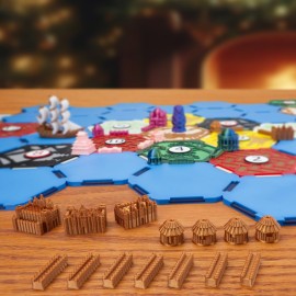 Custom Civilizations for Catan Board Game | Replacement Player Sets | Settlers Pieces | Base Cities Settlements Roads | 3D Printed | (Malian Base Set)