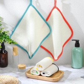 Tatuo 5 Pcs Exfoliating Face and Body Wash Cloths Towel Weave Bath Exfoliating Scrub Massage Bath Cloth for Women and Men, 10.63 x 9.05 Inch(Black Green Orange Blue Yellow Edge) Tatuo 5 Pcs Exfoliating Face and Body Wash Cloths Towel Weave Bath Exfoliating Scrub Massage Bath Cloth for Women and Men, 10.63 x 9.05 Inch(Black Green Orange Blue Yellow Edge)