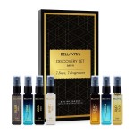 BellaVita Luxury Discovery Set Mens Perfumes (7x8ml) | Mini Perfume Gift Set for Men with Bergamot, OUD & Patchouli Oriented | Compact Long-Lasting Oud Colognes for Men | Cruelty Free Fragrance