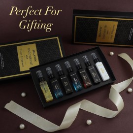 BellaVita Luxury Discovery Set Mens Perfumes (7x8ml) | Mini Perfume Gift Set for Men with Bergamot, OUD & Patchouli Oriented | Compact Long-Lasting Oud Colognes for Men | Cruelty Free Fragrance
