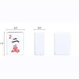 TrendyMate American Mahjong Set,166 Premium White Tiles,4 All-in-One Mahjong Racks/Pushers,Complete Western Mahjong with Soft Blue Printed Carrying Bag TrendyMate American Mahjong Set,166 Premium White Tiles,4 All-in-One Mahjong Racks/Pushers,Complete Western Mahjong with Soft Blue Printed Carrying Bag