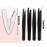 [9+1 PCS] Tweezers Kit, Tweezer for Women Facial Hair, Professional Tweezers Set, Eyebrow Tweezer, Professional Stainless Steel Eyebrow for Women &Men,Black And Pink Beauty Sets.