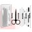 [9+1 PCS] Tweezers Kit, Tweezer for Women Facial Hair, Professional Tweezers Set, Eyebrow Tweezer, Professional Stainless Steel Eyebrow for Women &Men,Black And Pink Beauty Sets.