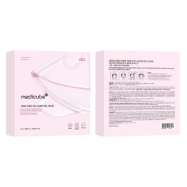 medicube Salmon DNA PDRN pink collagen jelly gel mask | overnight face mask for glass glow skin- elasticity, hydrating, firming and moisturizing | korean skincare, 28g, 4ea