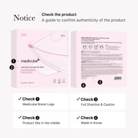 medicube Salmon DNA PDRN pink collagen jelly gel mask | overnight face mask for glass glow skin- elasticity, hydrating, firming and moisturizing | korean skincare, 28g, 4ea