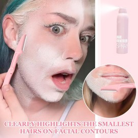 Hair Identifier Spray for Face Shavingface hair identifier sprayMoisturizing And Skin Care Set Spraysuitable for all skin types (1 set) Hair Identifier Spray for Face Shavingface hair identifier sprayMoisturizing And Skin Care Set Spraysuitable for all skin types (1 set)