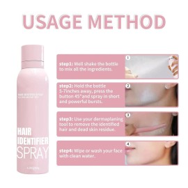 Hair Identifier Spray for Face Shavingface hair identifier sprayMoisturizing And Skin Care Set Spraysuitable for all skin types (1 set) Hair Identifier Spray for Face Shavingface hair identifier sprayMoisturizing And Skin Care Set Spraysuitable for all skin types (1 set)