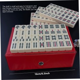 CurcKua Mini Mahjong Set Travel Mahjong Traditional Chinese Majhong Game with 144PCS Mahjong Tiles 2PCS Dices for Leisure Travel Party Family Game Chinese Mahjong Mahjong Game Travel Mahjong Mah Jong CurcKua Mini Mahjong Set Travel Mahjong Traditional Chinese Majhong Game with 144PCS Mahjong Tiles 2PCS Dices for Leisure Travel Party Family Game Chinese Mahjong Mahjong Game Travel Mahjong Mah Jong