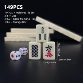 CurcKua Mini Mahjong Set Travel Mahjong Traditional Chinese Majhong Game with 144PCS Mahjong Tiles 2PCS Dices for Leisure Travel Party Family Game Chinese Mahjong Mahjong Game Travel Mahjong Mah Jong CurcKua Mini Mahjong Set Travel Mahjong Traditional Chinese Majhong Game with 144PCS Mahjong Tiles 2PCS Dices for Leisure Travel Party Family Game Chinese Mahjong Mahjong Game Travel Mahjong Mah Jong