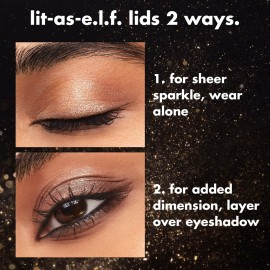 e.l.f. Fine As Fleck Glitter Eyeshadow, Long-Lasting Sheer Eye Makeup With A Shimmer Finish, Smooth Formula, Vegan & Cruelty-Free, Champagne Showers e.l.f. Fine As Fleck Glitter Eyeshadow, Long-Lasting Sheer Eye Makeup With A Shimmer Finish, Smooth Formula, Vegan & Cruelty-Free, Champagne Showers